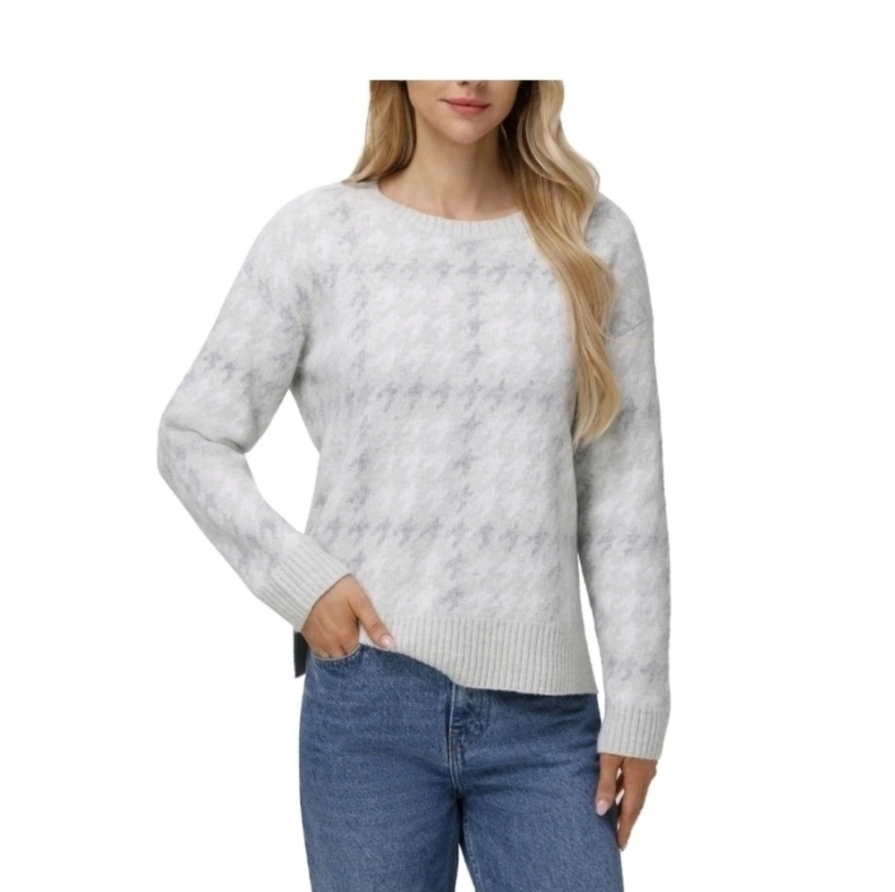 525 American Women's Sweater Grey Combo Length 25Size L PTP 23